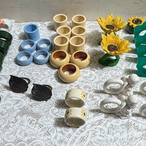 Assorted Napkin Rings Set